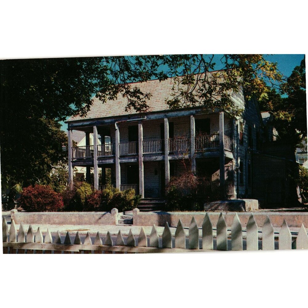 Bahama House Key West Florida 1950s Vintage Postcard U.S. Color Print Unposted